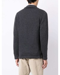 Мужской темно-серый двубортный кардиган от Doppiaa