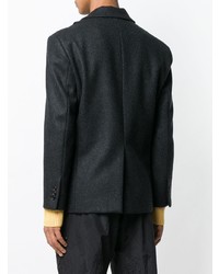 Мужской темно-серый двубортный пиджак от Gosha Rubchinskiy