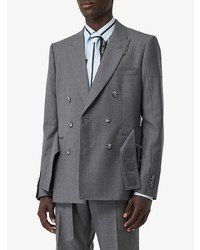 Мужской темно-серый двубортный пиджак от Burberry