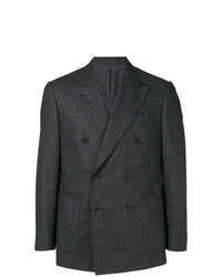 Мужской темно-серый двубортный пиджак от Caruso