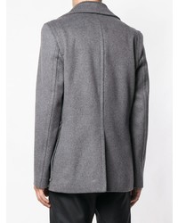 Мужской темно-серый двубортный пиджак от Maison Margiela