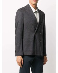 Мужской темно-серый двубортный пиджак от Etro