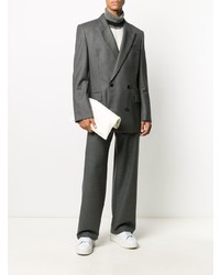 Мужской темно-серый двубортный пиджак от Juun.J