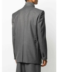Мужской темно-серый двубортный пиджак от Juun.J