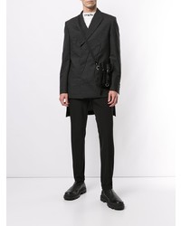 Мужской темно-серый двубортный пиджак от Undercover