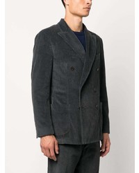 Мужской темно-серый двубортный пиджак от Drumohr