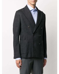 Мужской темно-серый двубортный пиджак от Circolo 1901