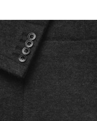 Мужской темно-серый двубортный пиджак