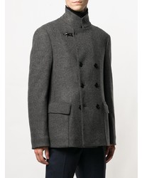 Мужской темно-серый двубортный пиджак от Fay