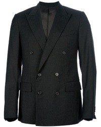 Мужской темно-серый двубортный пиджак от Lanvin