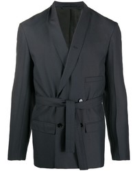 Мужской темно-серый двубортный пиджак от Lemaire