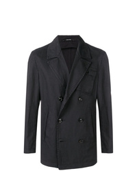Мужской темно-серый двубортный пиджак от Maison Margiela