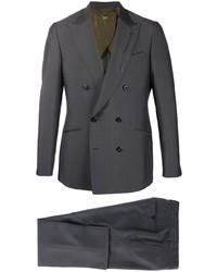 Мужской темно-серый двубортный пиджак от Maurizio Miri