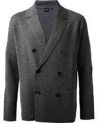 Мужской темно-серый двубортный пиджак от Paul Smith