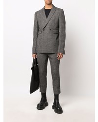 Мужской темно-серый двубортный пиджак от SAPIO