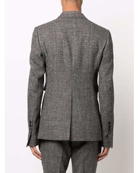 Мужской темно-серый двубортный пиджак от SAPIO
