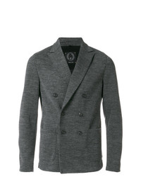 Мужской темно-серый двубортный пиджак от T Jacket