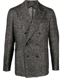 Мужской темно-серый двубортный пиджак от Tagliatore