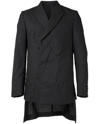 Мужской темно-серый двубортный пиджак от Undercover