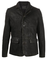 Темно-серый замшевый пиджак
