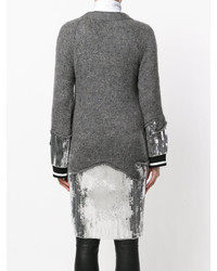 Женский темно-серый кардиган из мохера от Aviu