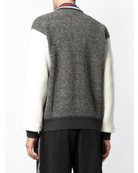 Мужской темно-серый кардиган с принтом от Dolce & Gabbana