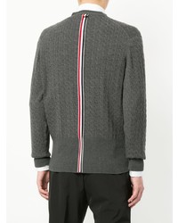 Мужской темно-серый кардиган от Thom Browne