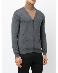 Мужской темно-серый кардиган от DSQUARED2