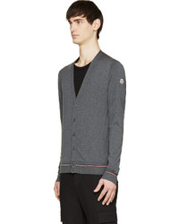Мужской темно-серый кардиган от Moncler