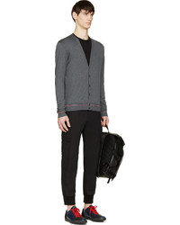 Мужской темно-серый кардиган от Moncler