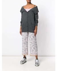 Женский темно-серый кардиган от Prada