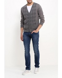 Мужской темно-серый кардиган от Tom Farr