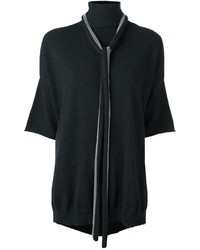 Женский темно-серый кашемировый свитер от Brunello Cucinelli