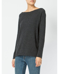 Женский темно-серый кашемировый свитер от Lamberto Losani
