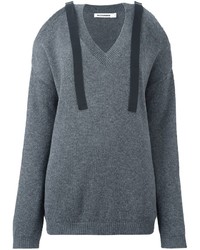 Женский темно-серый кашемировый свитер от Jil Sander