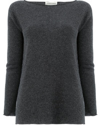 Женский темно-серый кашемировый свитер от Lamberto Losani