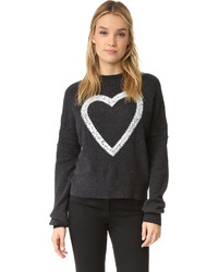 Женский темно-серый кашемировый свитер от Wildfox Couture
