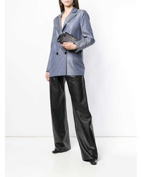 Темно-серый клатч с украшением от Rodo