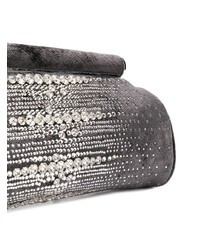 Темно-серый клатч с украшением от Rodo