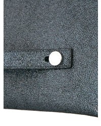 Темно-серый кожаный клатч от Furla