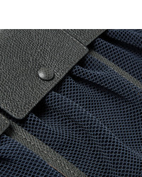 Мужской темно-серый кожаный мужской клатч от Valextra