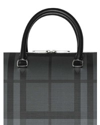 Темно-серый кожаный портфель от Burberry