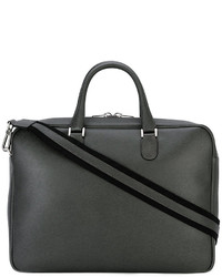 Темно-серый кожаный портфель от Valextra
