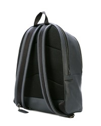 Мужской темно-серый кожаный рюкзак от Coach