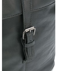 Мужской темно-серый кожаный рюкзак от Eastpak