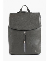 Женский темно-серый кожаный рюкзак от Franchesco Mariscotti