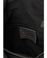 Женский темно-серый кожаный рюкзак от Moronero