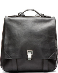 Женский темно-серый кожаный рюкзак от Proenza Schouler