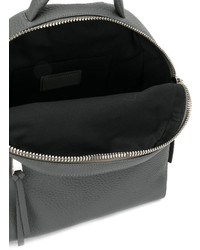 Женский темно-серый кожаный рюкзак от Orciani