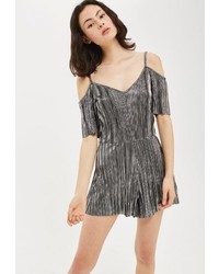 Темно-серый комбинезон с шортами от Topshop